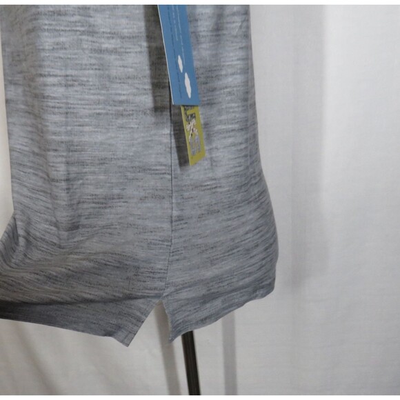 Muk Luks Soft Stretchy Cloud Knit Gray Space Dyed Tank Top Size Small - Picture 4 of 8